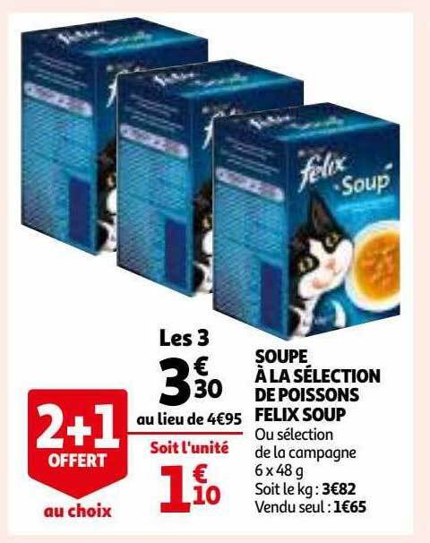 Promo Soupe à la sélection de poissons félix soup chez Auchan