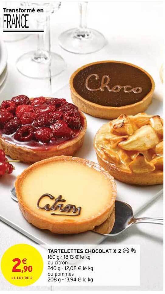 Promo Tartelettes Chocolat X Chez Intermarch Hyper