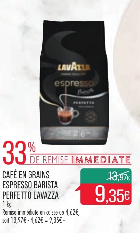 Promo Cafe En Grains Espresso Barista Perfetto Lavazza Chez Match