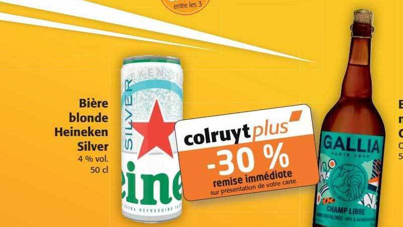 Promo Bi Re Blonde Heineken Silver Chez Colruyt