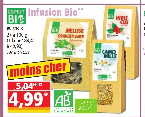 Promo Infusion Bio Chez Norma