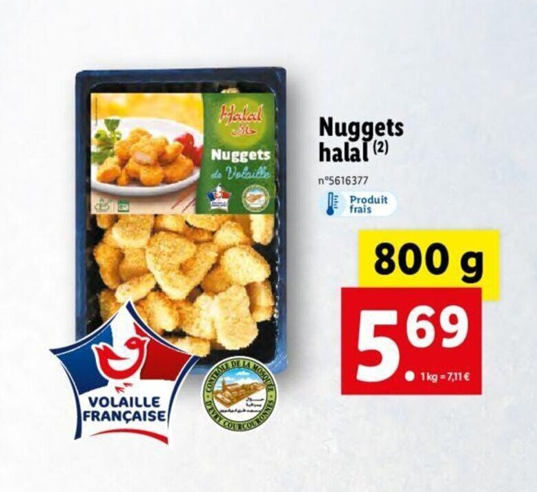 Promo Nuggets Halal Chez Lidl