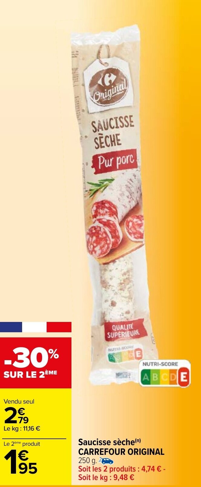 Promo Saucisse S Che Carrefour Original Chez Carrefour