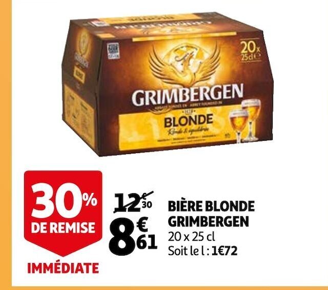 Promo Grimbergen Bi Re Blonde Chez Auchan Supermarch