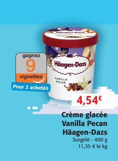 Promo Crème glacée vanilla pecan haagen dazs chez Colruyt