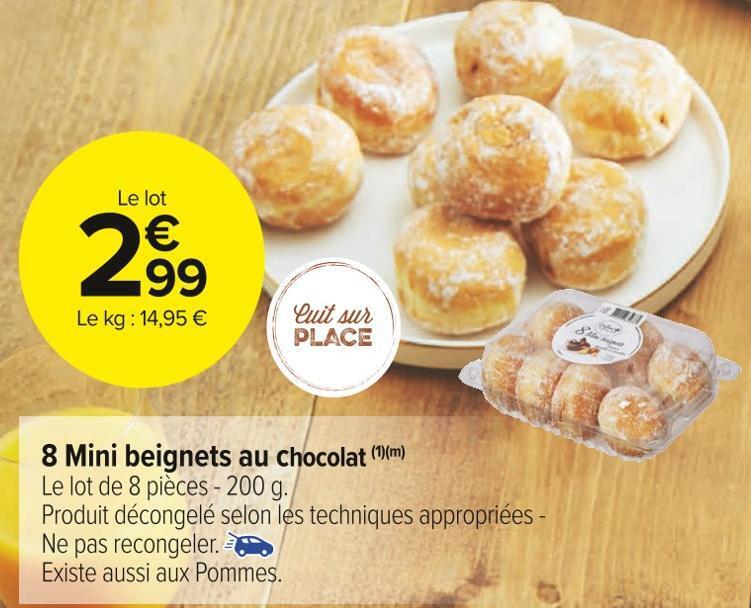 Promo Mini Beignets Au Chocolat Chez Carrefour Market