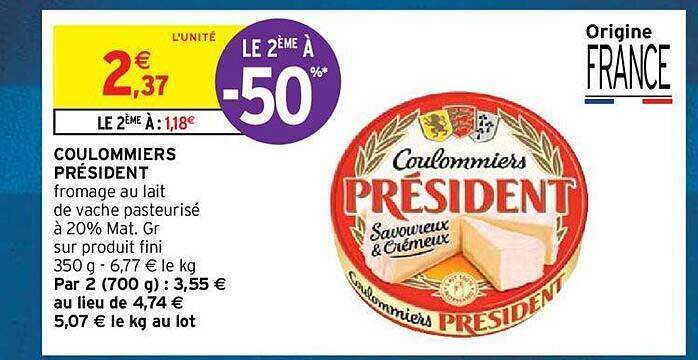 Promo Coulommiers Pr Sident Chez Intermarch Hyper