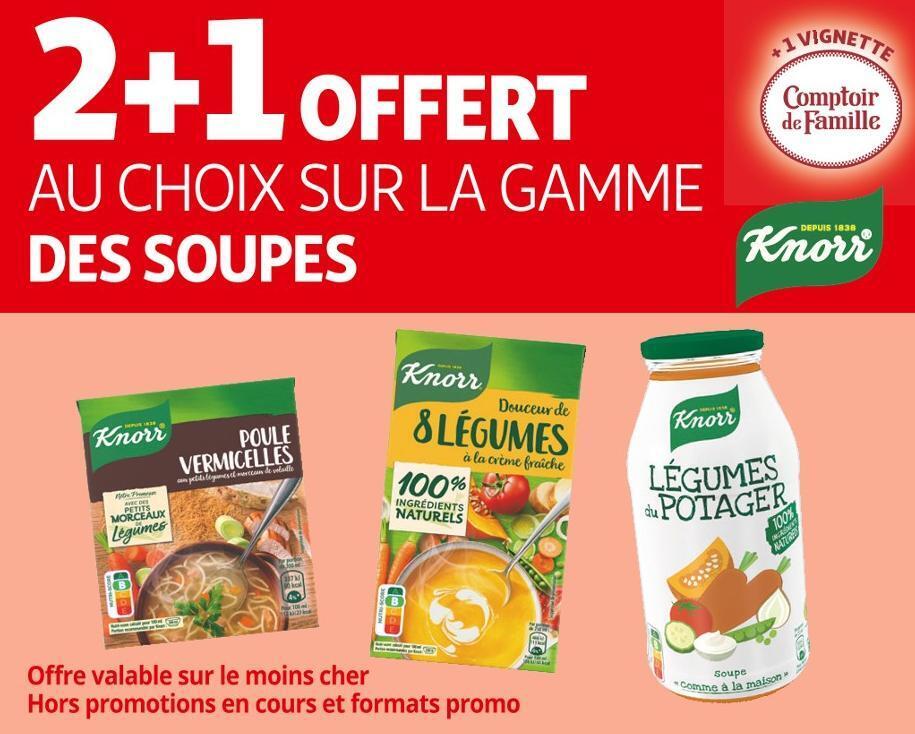 Promo Knorr Offert Au Choix Sur La Gamme Des Soupes De La Marque