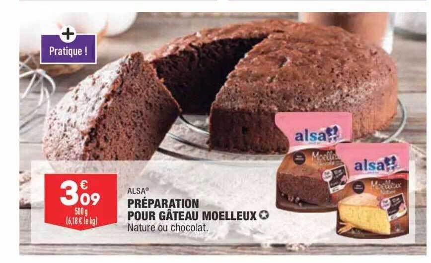 Promo Préparation pour gâteau moelleux alsa chez ALDI