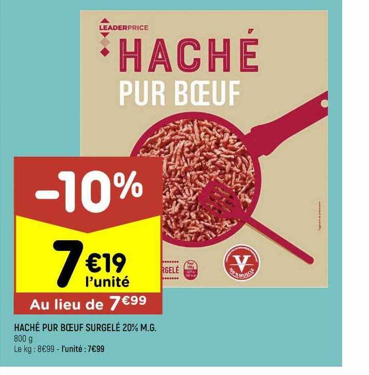 Promo Hach Pur B Uf Surgel M G Chez Leader Price