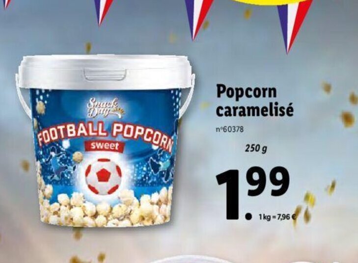 Promo Popcorn Caramelise Chez Lidl