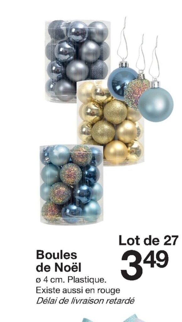 Promo Boules De Noel Chez Zeeman