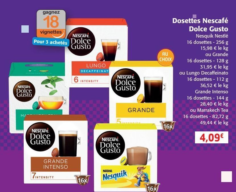 Promo Dosettes Nescaf Dolce Gusto Chez Colruyt