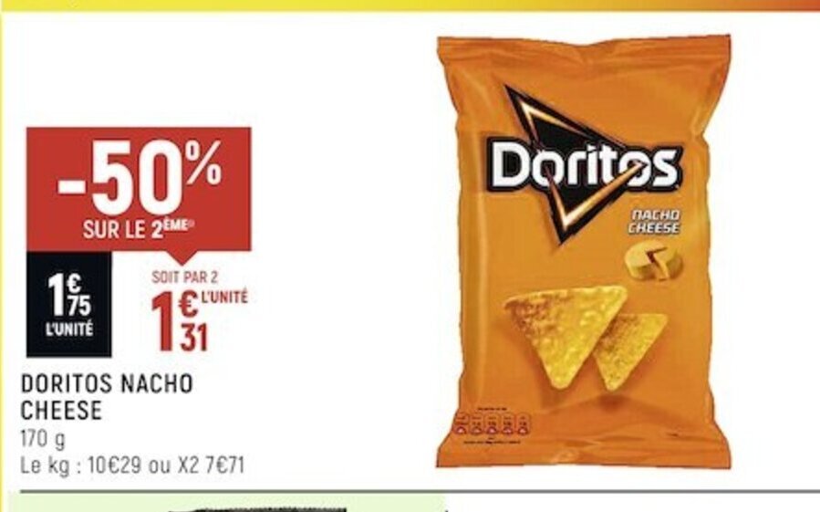 Promo Doritos Nacho Cheese Chez Spar