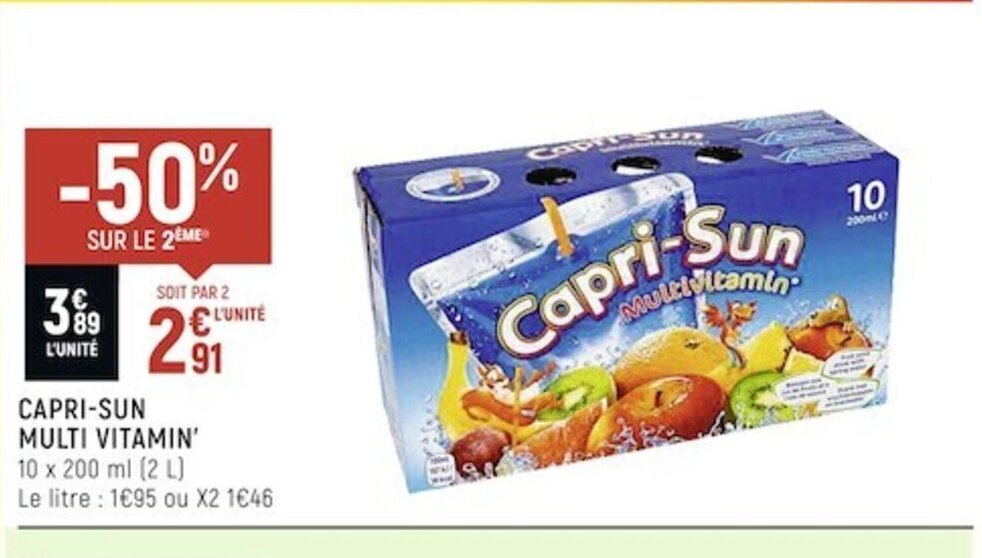 Promo Capri Sun Multi Vitamin Chez Spar