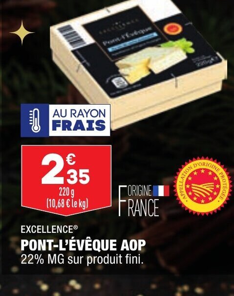 Promo Pont L Évêque AOP chez ALDI