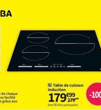 Promo Table De Cuisson Induction Chez Conforama