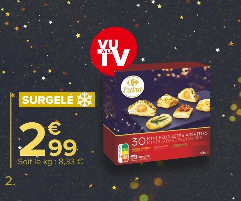 Promo Carrefour Extra Mini Feuillet S Ap Ritifs Surgel S Chez Carrefour