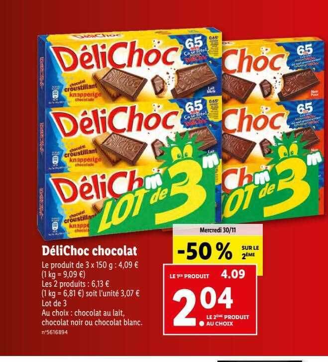 Promo D Lichoc Chocolat Chez Lidl