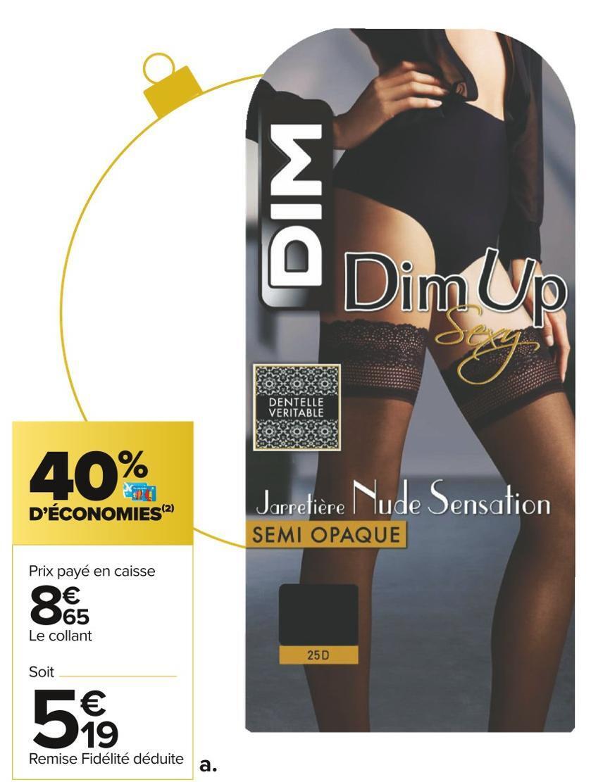 Promo Dim Dim Up Sexy Nude Sensation Semi Opaque Chez Carrefour Market