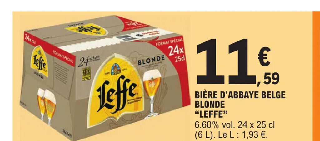 Promo Biere D Abbaye Belge Blonde Leffe Chez E Leclerc