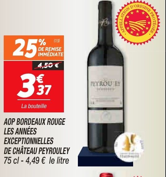 Promo Aop Bordeaux Rouge Les Ann Es Exceptionnelles De Ch Teau