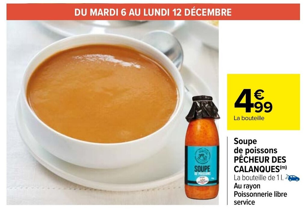 Promo Soupe De Poissons P Cheur Des Calanques Chez Carrefour