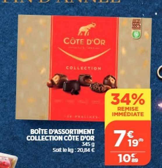 Promo Boîte d assortiment collection côte d or chez Bi1