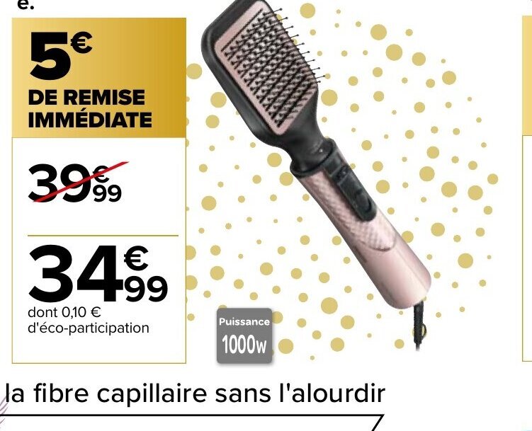 Promo Brosse Soufflante Multifonction Chez Carrefour Market