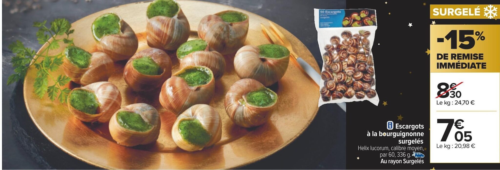 Promo Escargots La Bourguignonne Surgel S Chez Carrefour