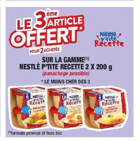 Promo La Gamme Nestl P Tite Recette X G Chez Migros