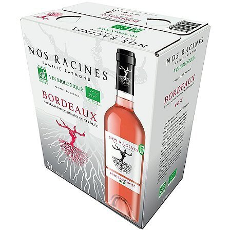 Promo Famille raymond nos racines bio bordeaux aoc rosé bag in