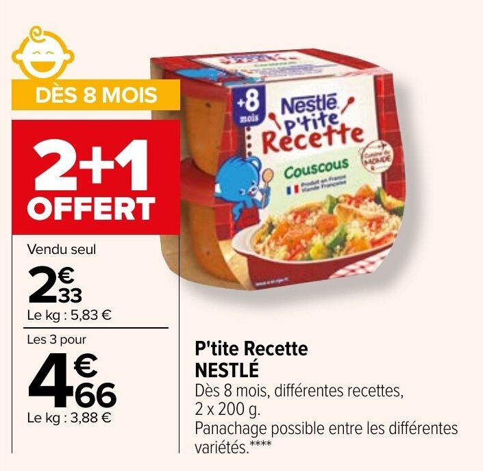 Promo P Tite Recette Nestle Chez Carrefour