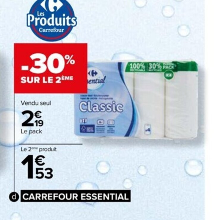 Promo Essuie Tout Carrefour Essential Chez Carrefour