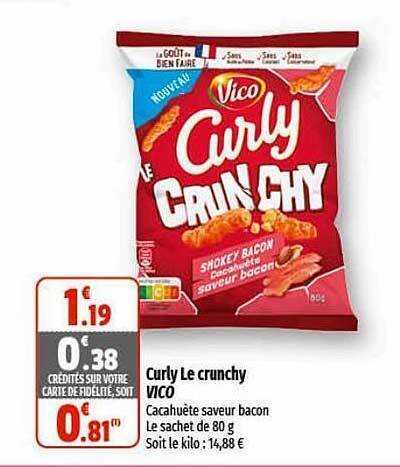 Promo Curly De Crunchy Vico Chez Coccinelle Express