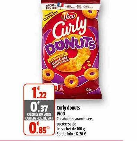 Promo Curly Donuts Vico Chez Coccinelle Express