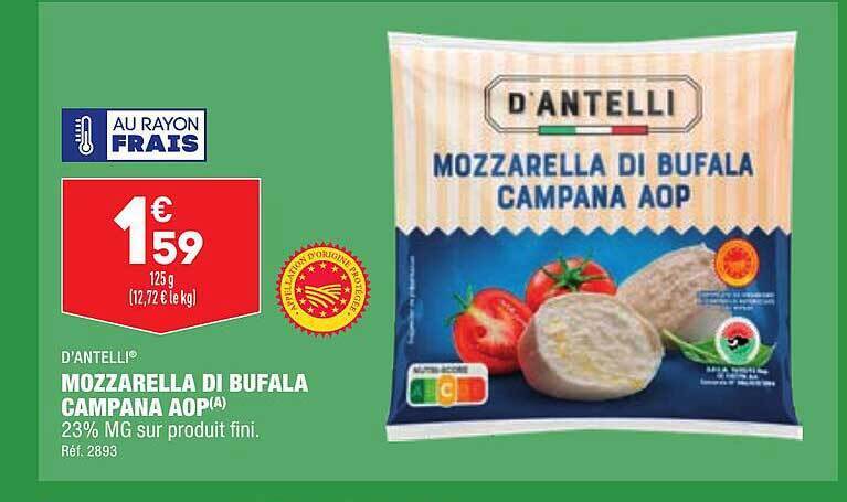 Promo D Antelli Mozzarella Di Bufala Campana Aop Chez Aldi