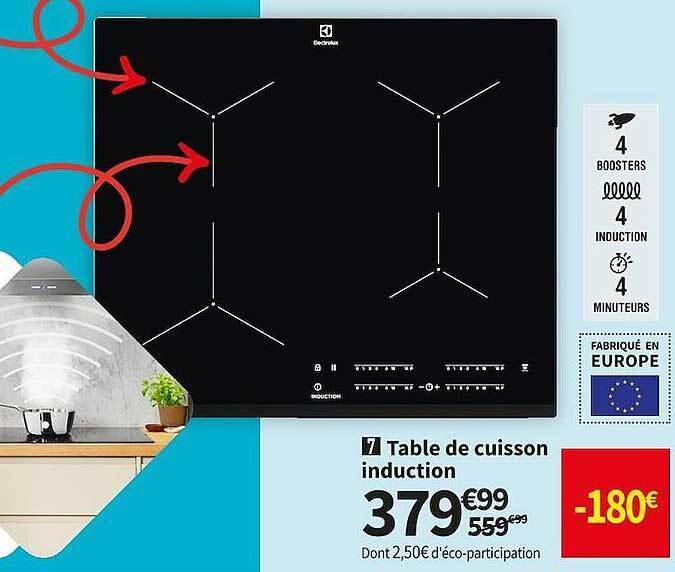 Promo Table De Cuisson Induction Chez Conforama