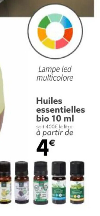 Promo Huiles Essentielles Bio Ml Chez Gifi