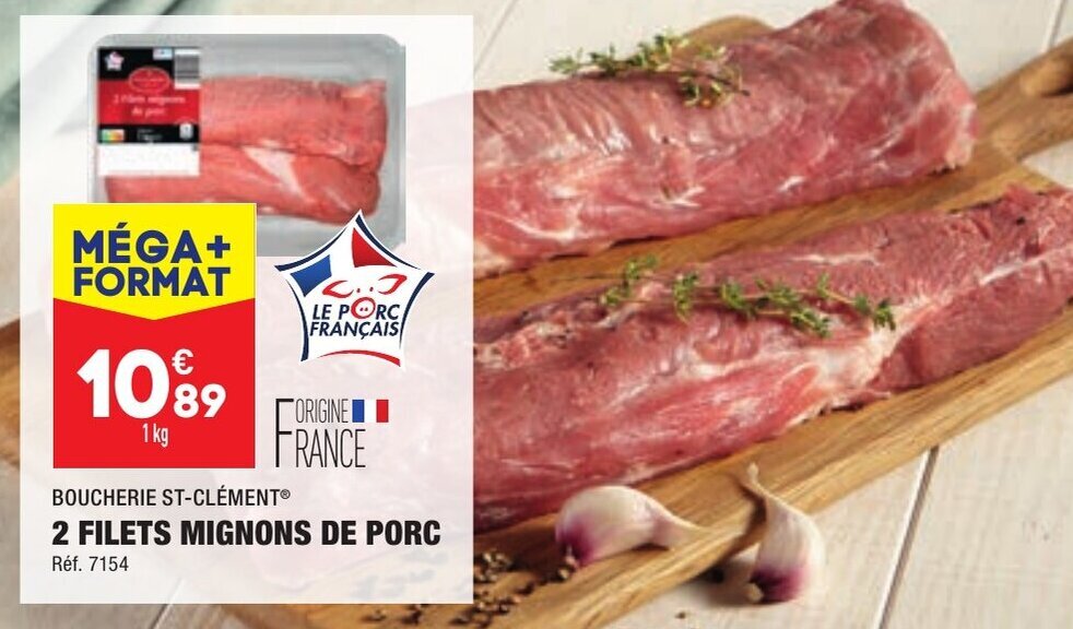 Promo Filets Mignons De Porc Boucherie St Cl Ment Chez Aldi