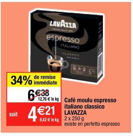 Promo Café moulu espresso italiano classico lavazza chez Migros