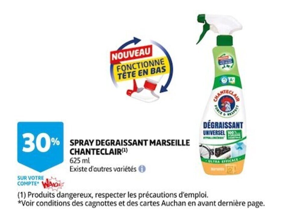 Promo Spray Degraissant Marseille Chanteclair Chez Auchan