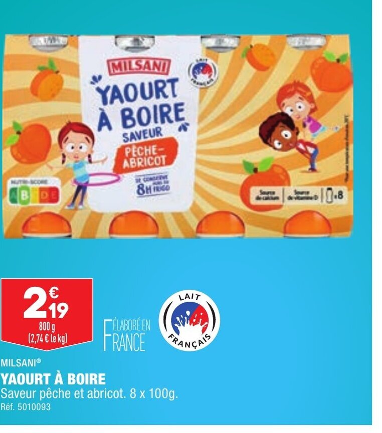 Promo Yaourt Boire Chez Aldi