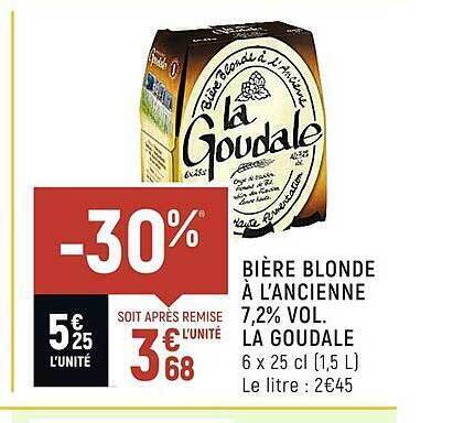 Promo Bi Re Blonde L Ancienne Vol La Goudale Chez Vival