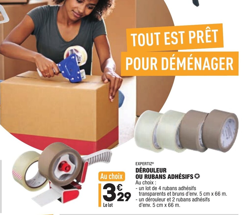 Promo D Rouleur Ou Rubans Adh Sifs Chez Aldi