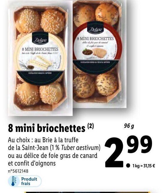 Promo Mini Briochettes Chez Lidl