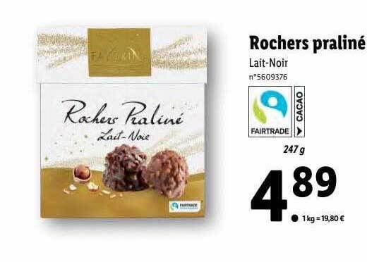 Promo Rochers Pralin Favorina Chez Lidl