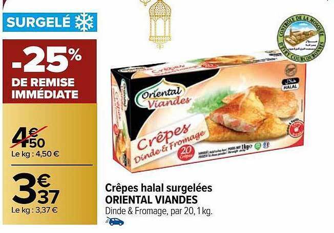 Promo Cr Pes Halal Surgel Es Oriental Viandes Chez Carrefour Market