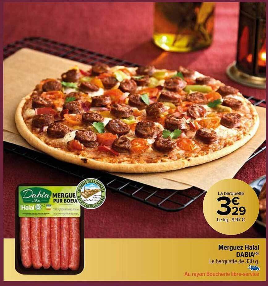 Promo Merguez Halal Dabia Chez Carrefour Market