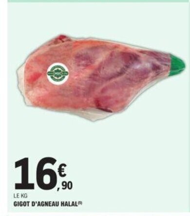 Promo Gigot D Agneau Halal Chez E Leclerc